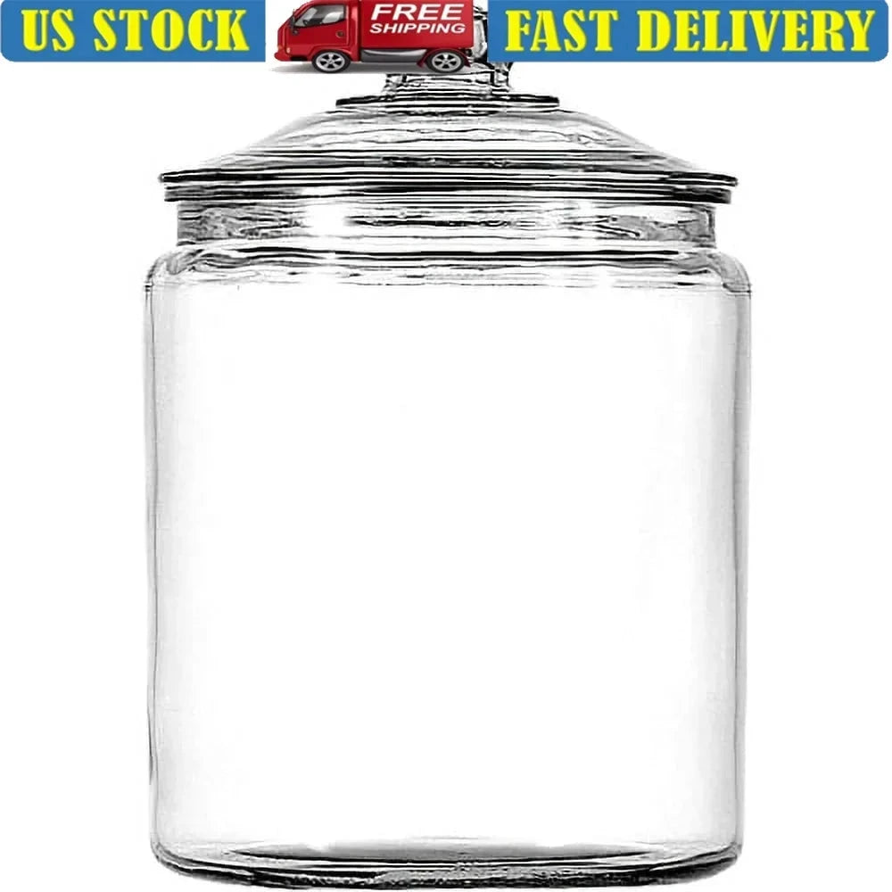 Heritage Hill Glass Storage Jar With Wide Mouth Lid by superior interior and more