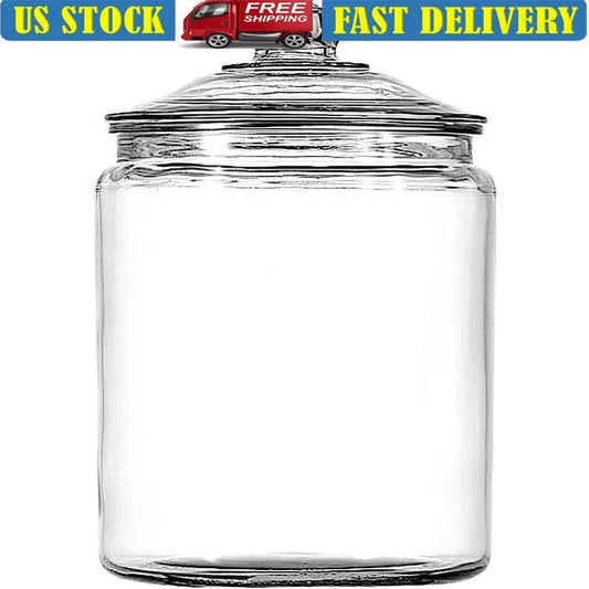 Heritage Hill Glass Storage Jar With Wide Mouth Lid by superior interior and more