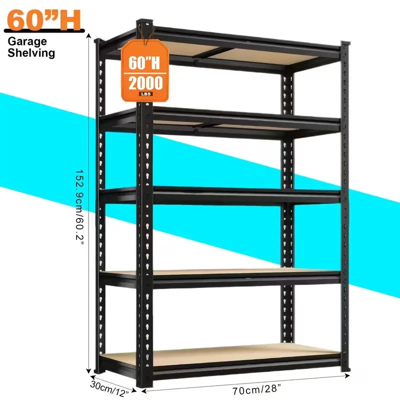 Heavy Duty 5 Tier Shelving Unit For Garages 2000 Lb by superior interior and more