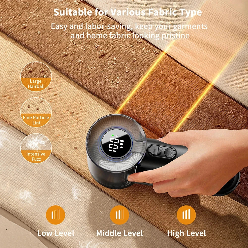 ColdSky Rechargeable Fabric Shaver Electric Lint Remover With Digital Display by superior interior and more