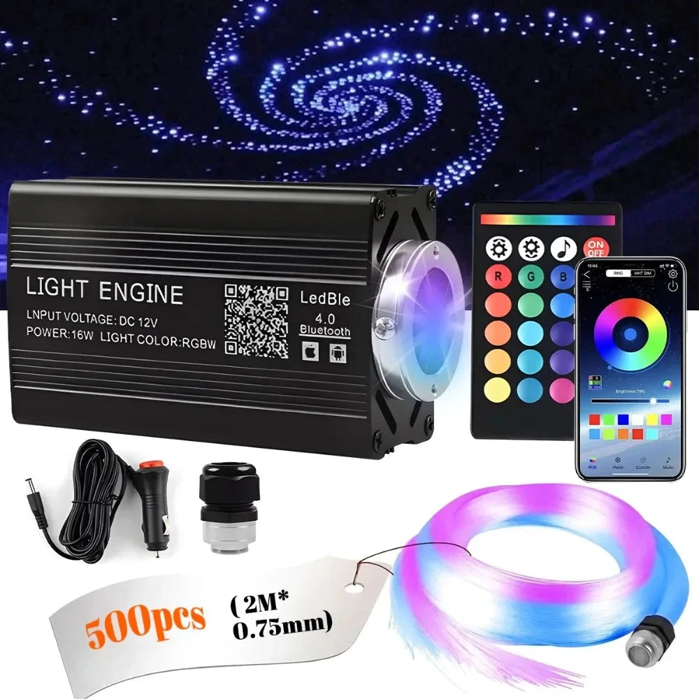 12W Car Roof Star Light Fiber Optic Headliner Kit RGB by superior interior and more