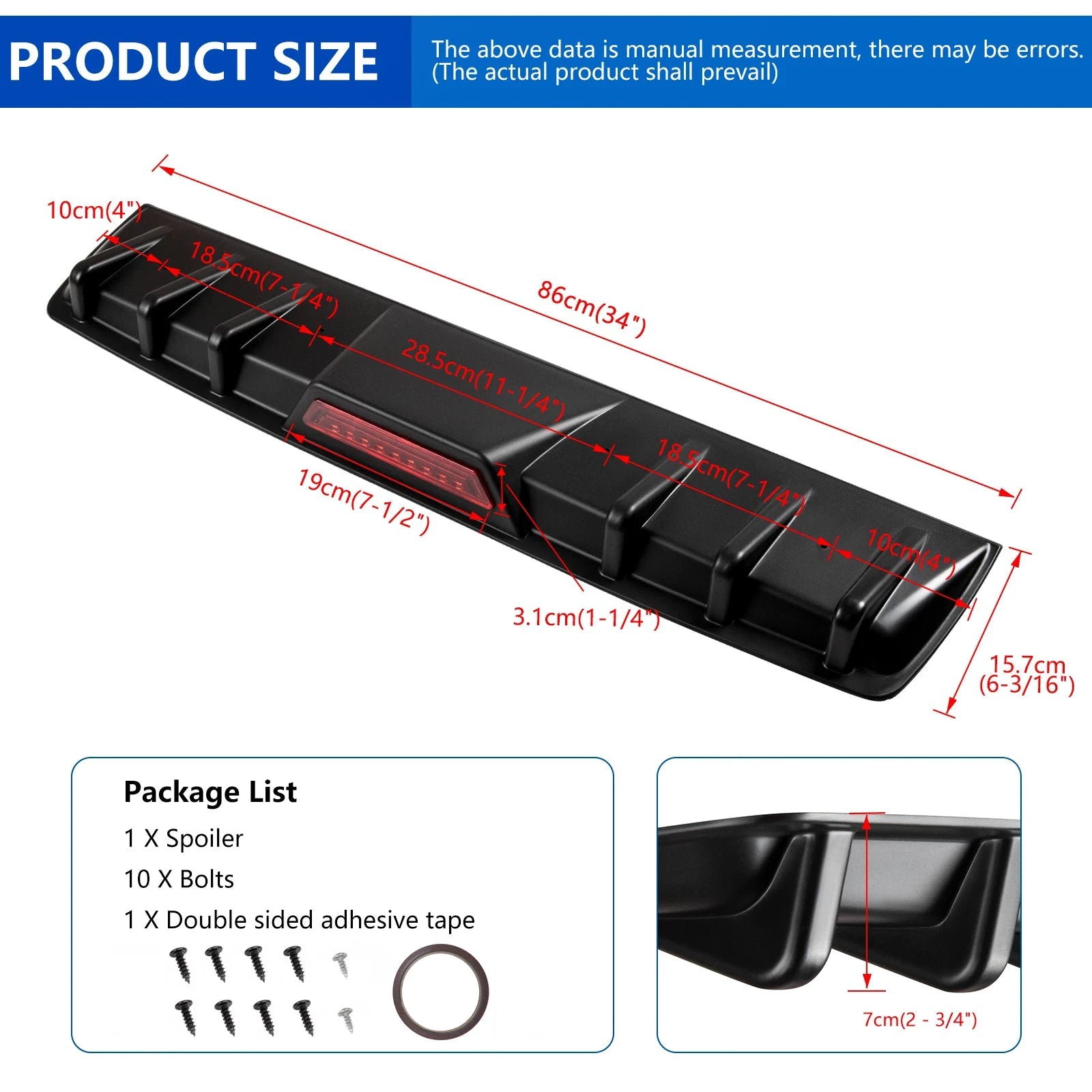 Honda Accord Sport Rear Bumper Diffuser Lip Spoiler Splitter Kit by superior interior and more
