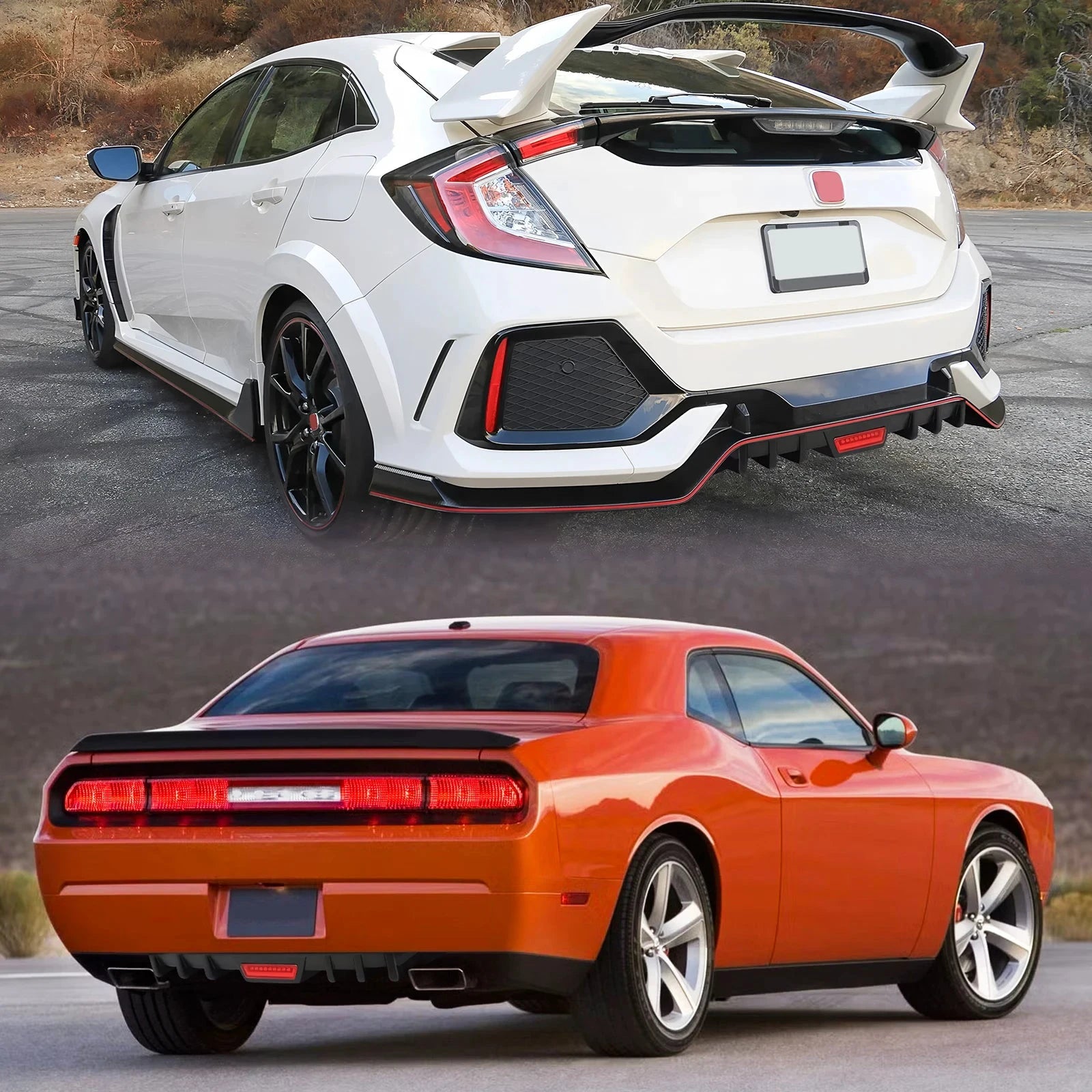Honda Accord Sport Rear Bumper Diffuser Lip Spoiler Splitter Kit by superior interior and more