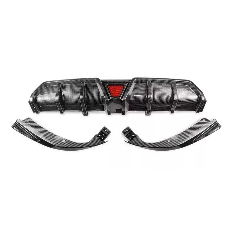 Civic 10th Gen Rear Bumper Diffuser Lip Kit With LED by superior interior and more