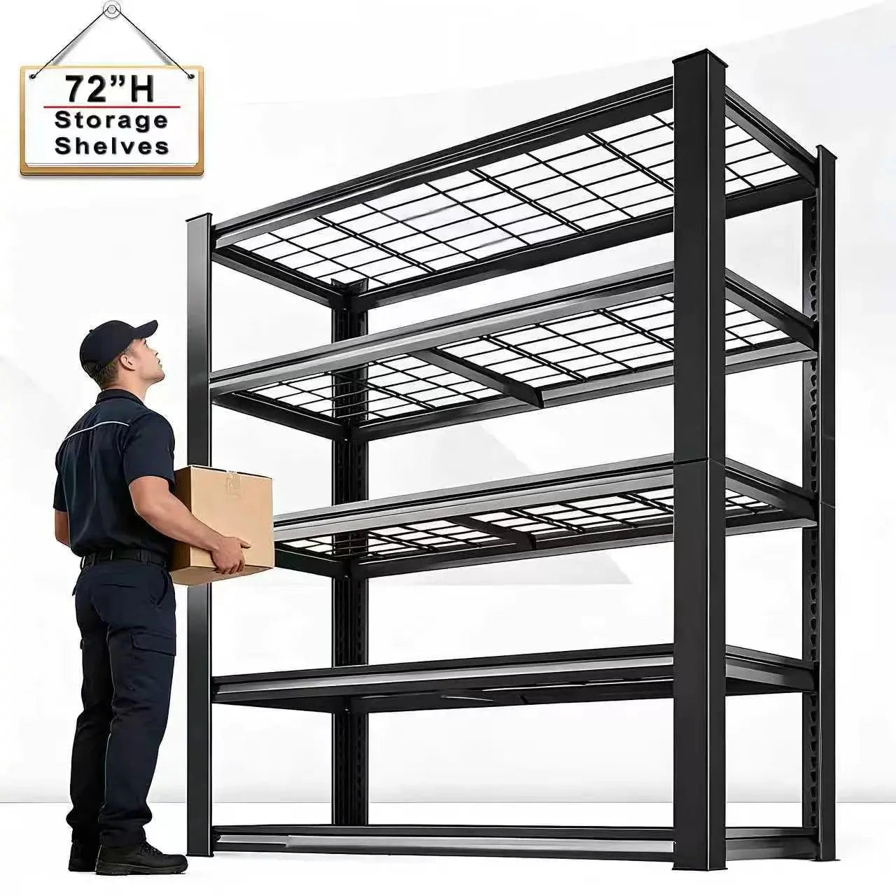 Nnovaro Adjustable Metal Double Layer Shelving Rack by superior interior and more