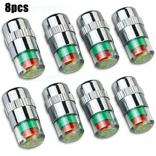 NIGHTKIST 8Pcs Tire Pressure Indicator Valve Caps For Vehicles