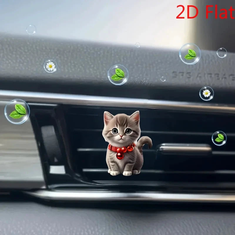 NONECN 2D Christmas Cat Car Air Fresheners With Bell Clips by superior interior and more