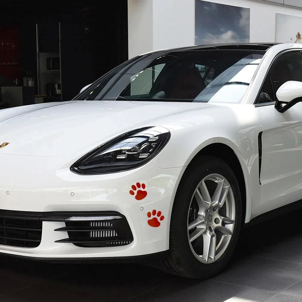 High-concerned Paw Prints 3D Car Decals For Cars And Motorcycles