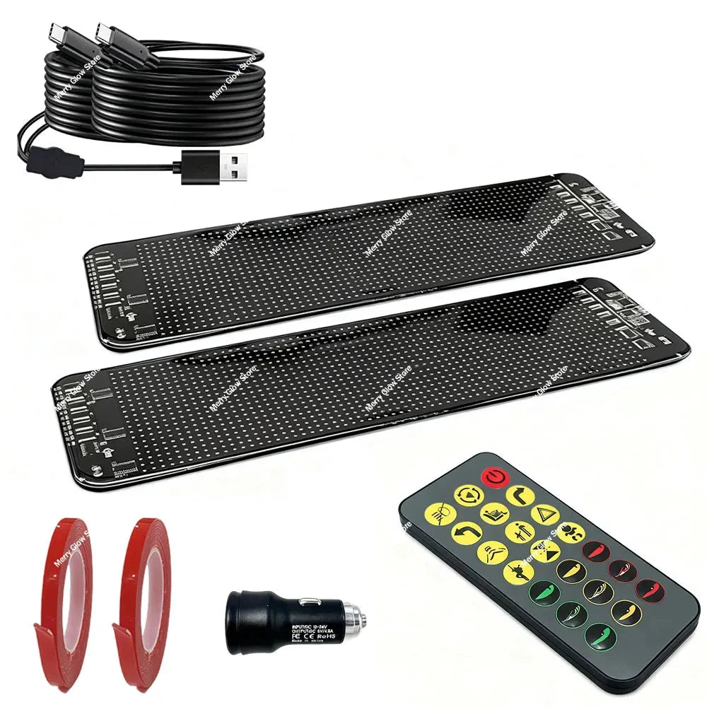 Devil Eye LED Animation Screen Light For Car Windshield USB Plug In Text Display by superior interior and more