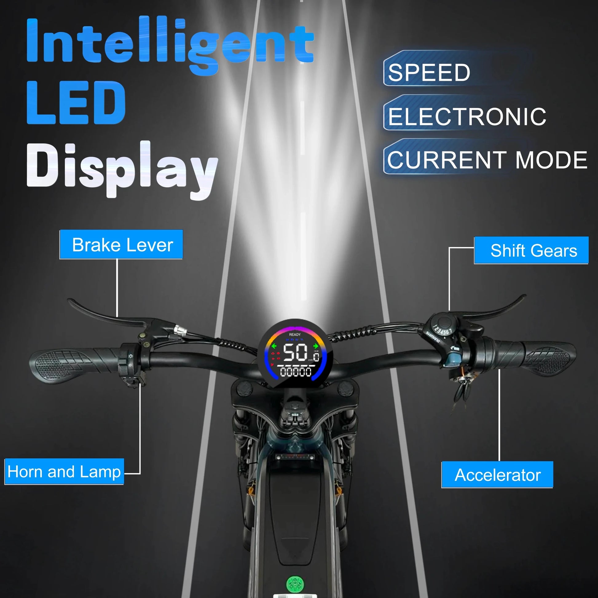 DEEPOWER S7Pro Off-Road Electric Bike 1500W 48V 60Ah Battery by superior interior and more