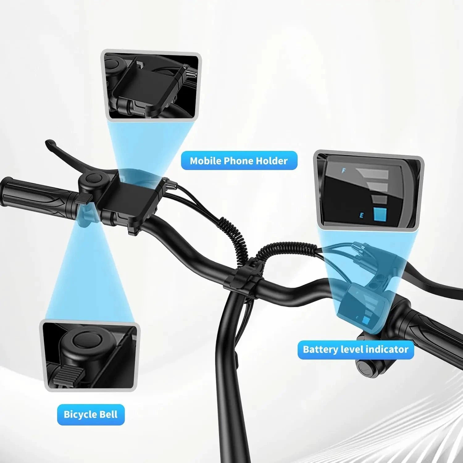 INSDRGNC14 Foldable Electric Bicycle With Seat 900W 20 MPH by superior interior and more
