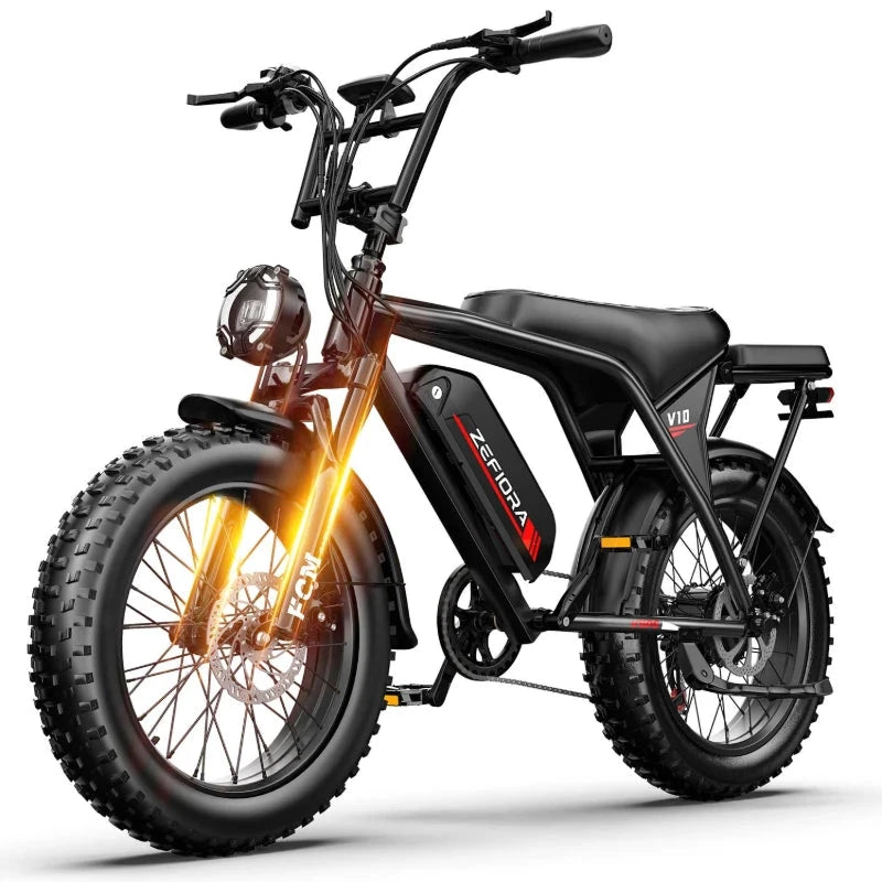 ZEFIORA Electric Bicycle 2000W Ebike With Phone Holder by superior interior and more