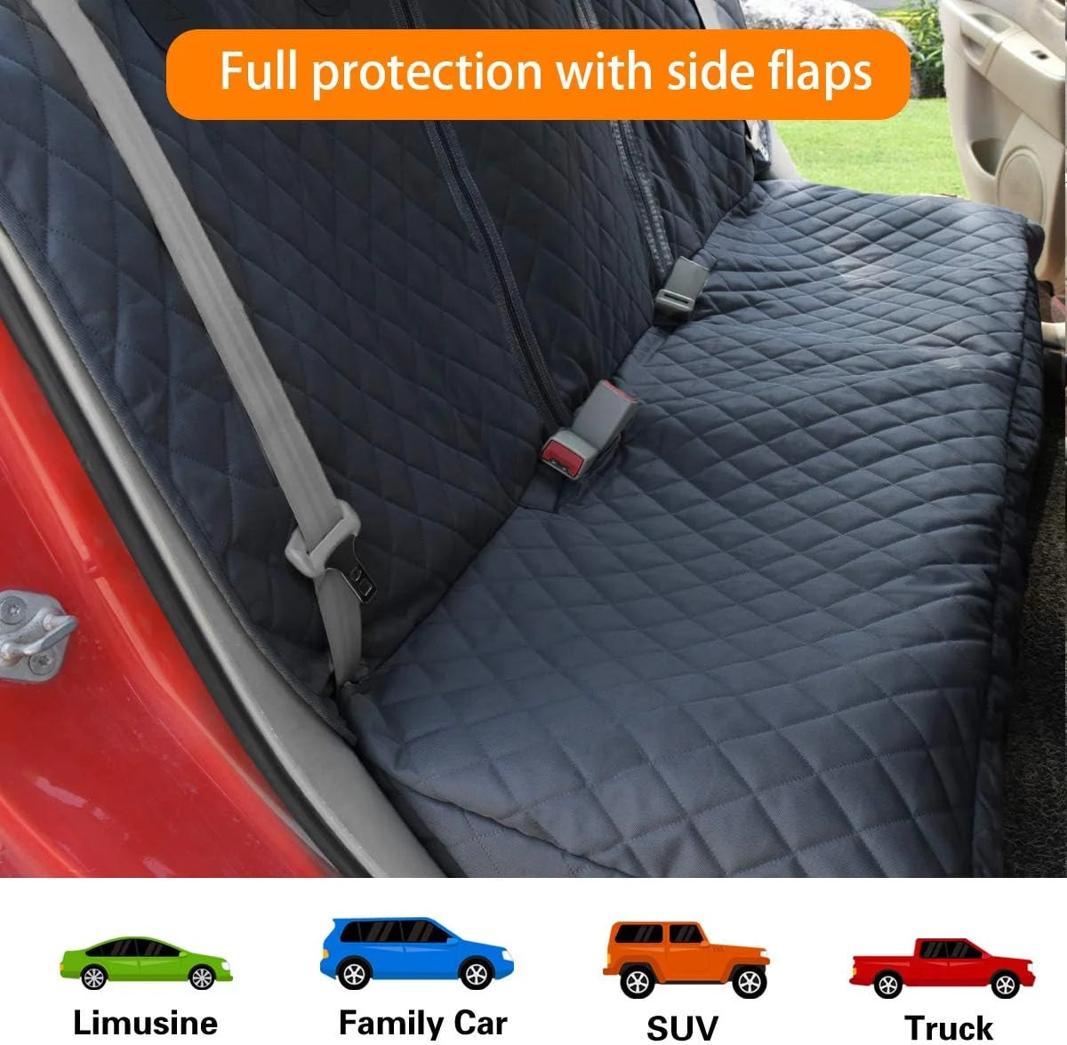 Dog Car Seat Cover Back Seat Waterproof Non Slip Protector