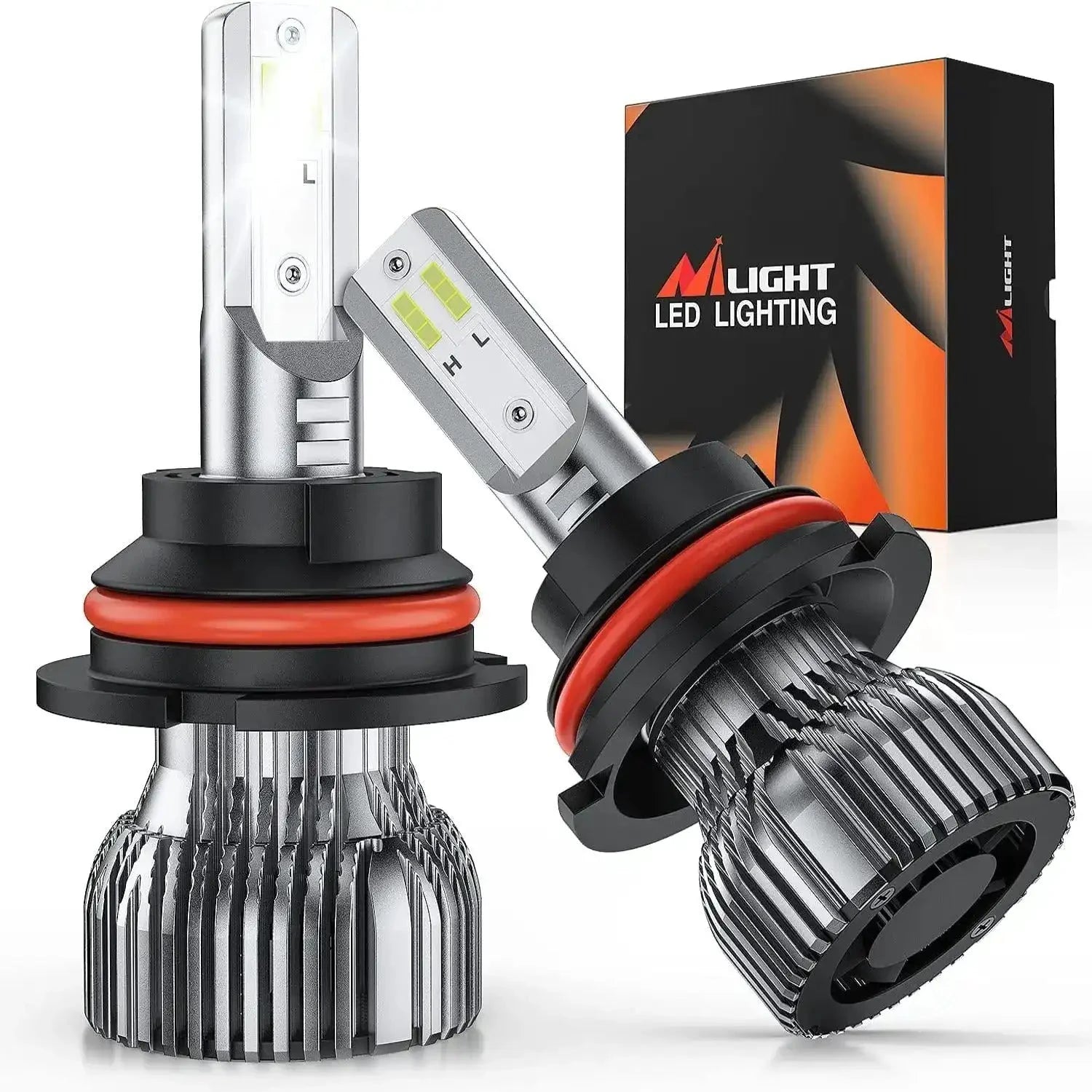 9007 HB5 LED Headlight Bulbs E20 Series 50W IP67 Set by superior interior and more