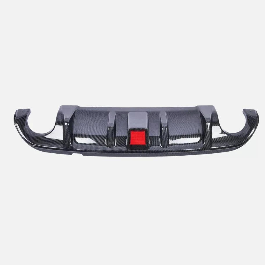 Rear Diffuser Bumper Lip With LED Light And Spoiler Q50 by superior interior and more
