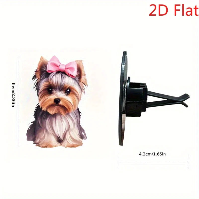 Dog Car Air Freshener With 2D Acrylic Vent Clip Dispenser by superior interior and more