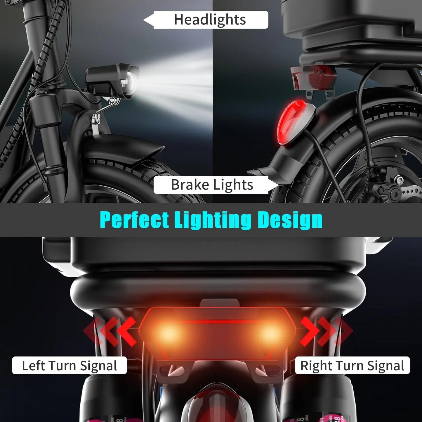 Folding Electric Scooter With Trunk 650W Peak Motor For Commuting