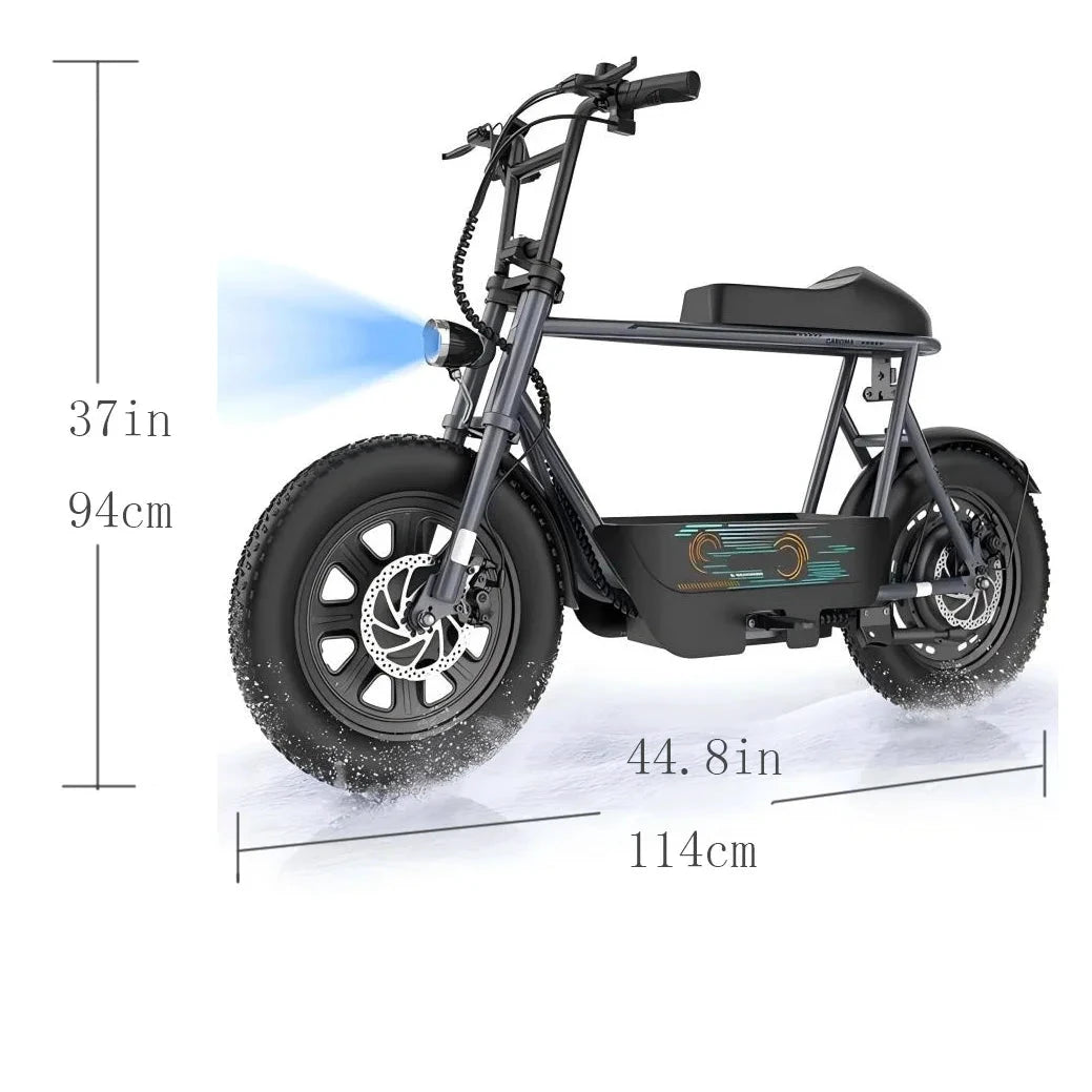 CAROMA Peak 1200W Electric Scooter With Seat For Adults by superior interior and more