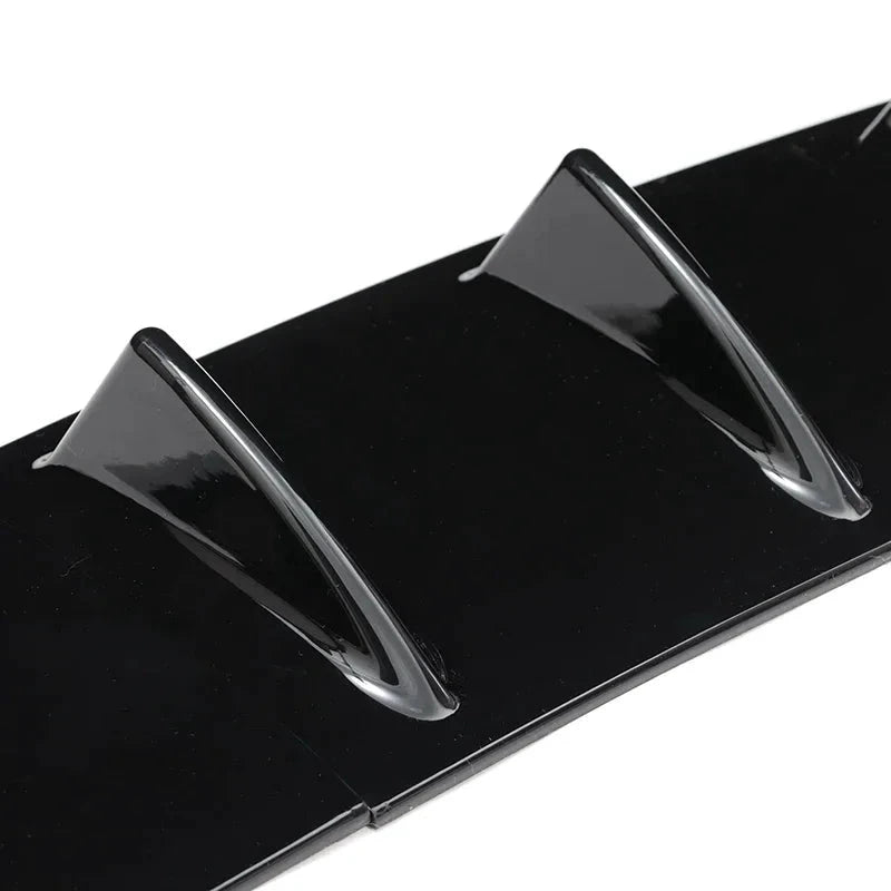 Universal Rear Bumper Spoiler Diffuser 7 Wing Shark Fin Lip by superior interior and more