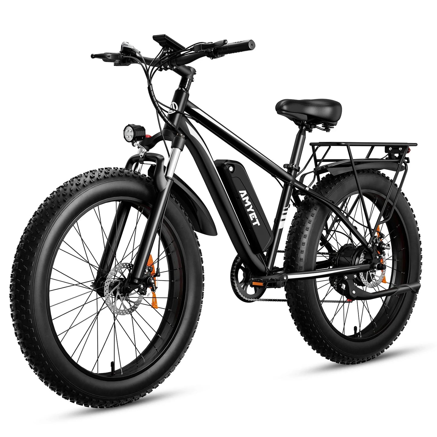 Amyet EB26 Electric Bike 1500W Peak 48V 15Ah Fat Tire Mountain by superior interior and more