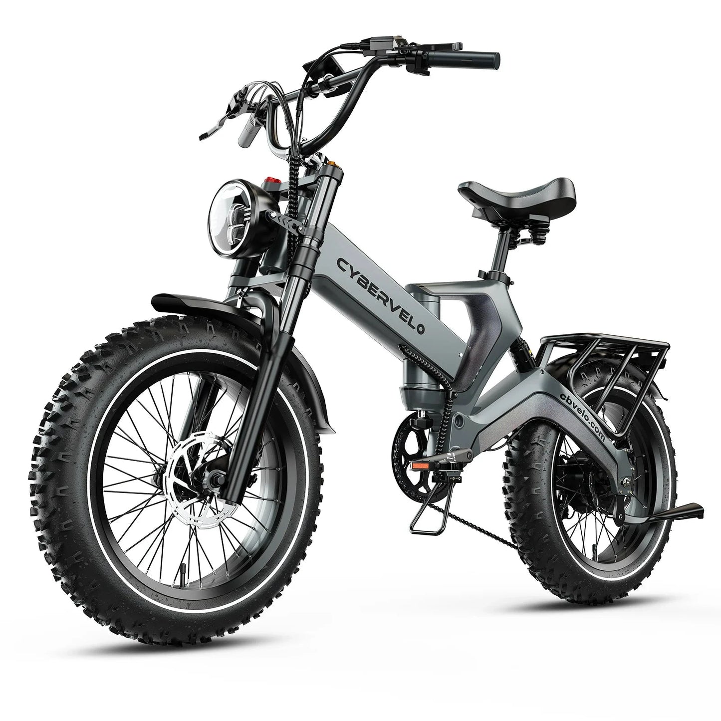CYBERVELO EK6 Folding Electric Bike 2000W Peak 35MPH by superior interior and more