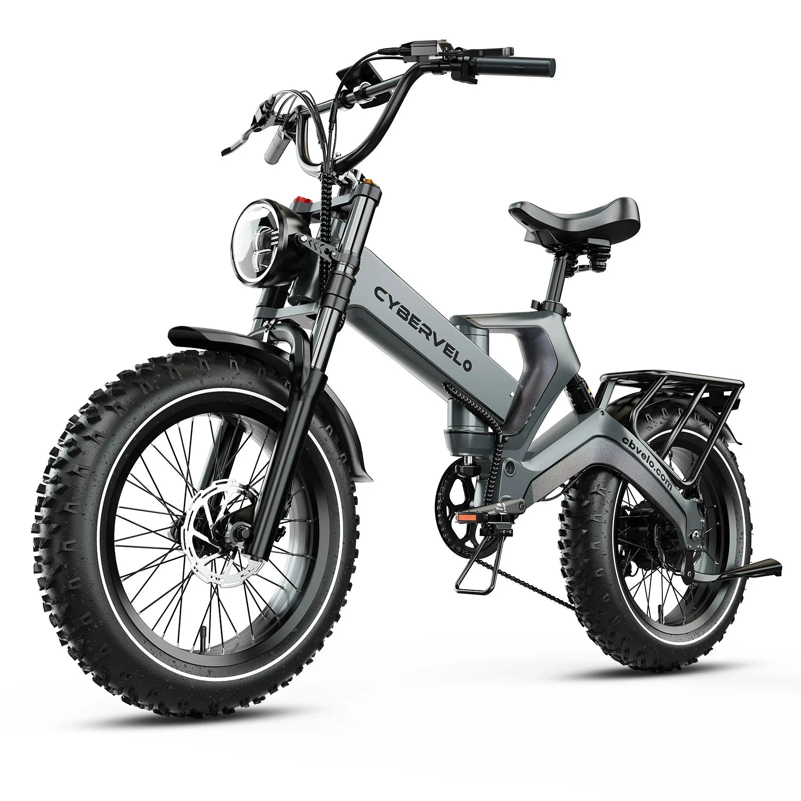 CYBERVELO EK6 Folding Electric Bike 2000W Peak 35MPH by superior interior and more