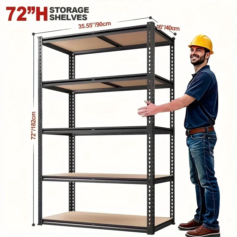 Heavy Duty 5 Tier Shelving Unit For Garages 2000 Lb by superior interior and more