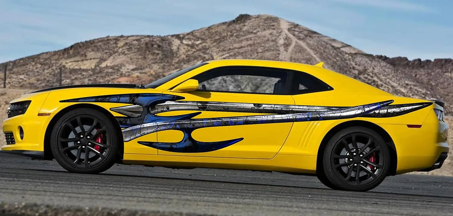 High-Con Concerned Chemical Tribal Car Side Wrap Vinyl Sticker