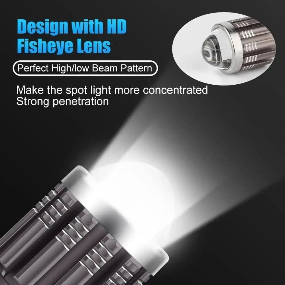XMSJ H4 LED Motorcycle Headlight Bulbs Hi Lo Beam Scooters by superior interior and more