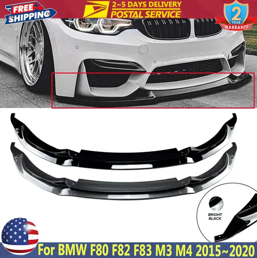 XUDREZ CS Style BMW M3 M4 Front Bumper Lip Spoiler by superior interior and more