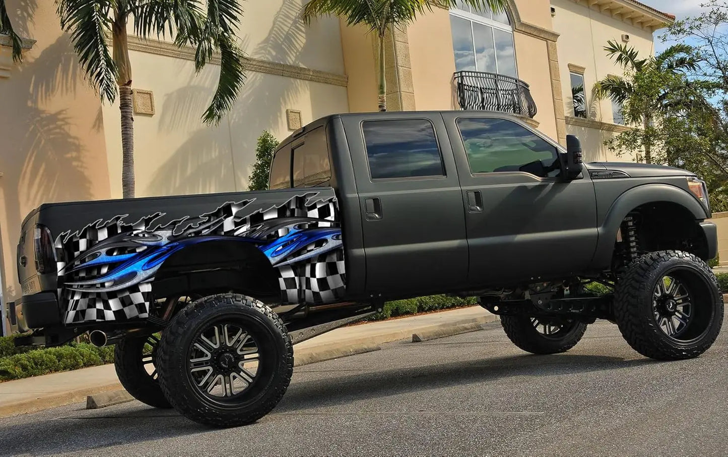 High-Concerned Tribal Racing Flag Vinyl Graphics for Cars