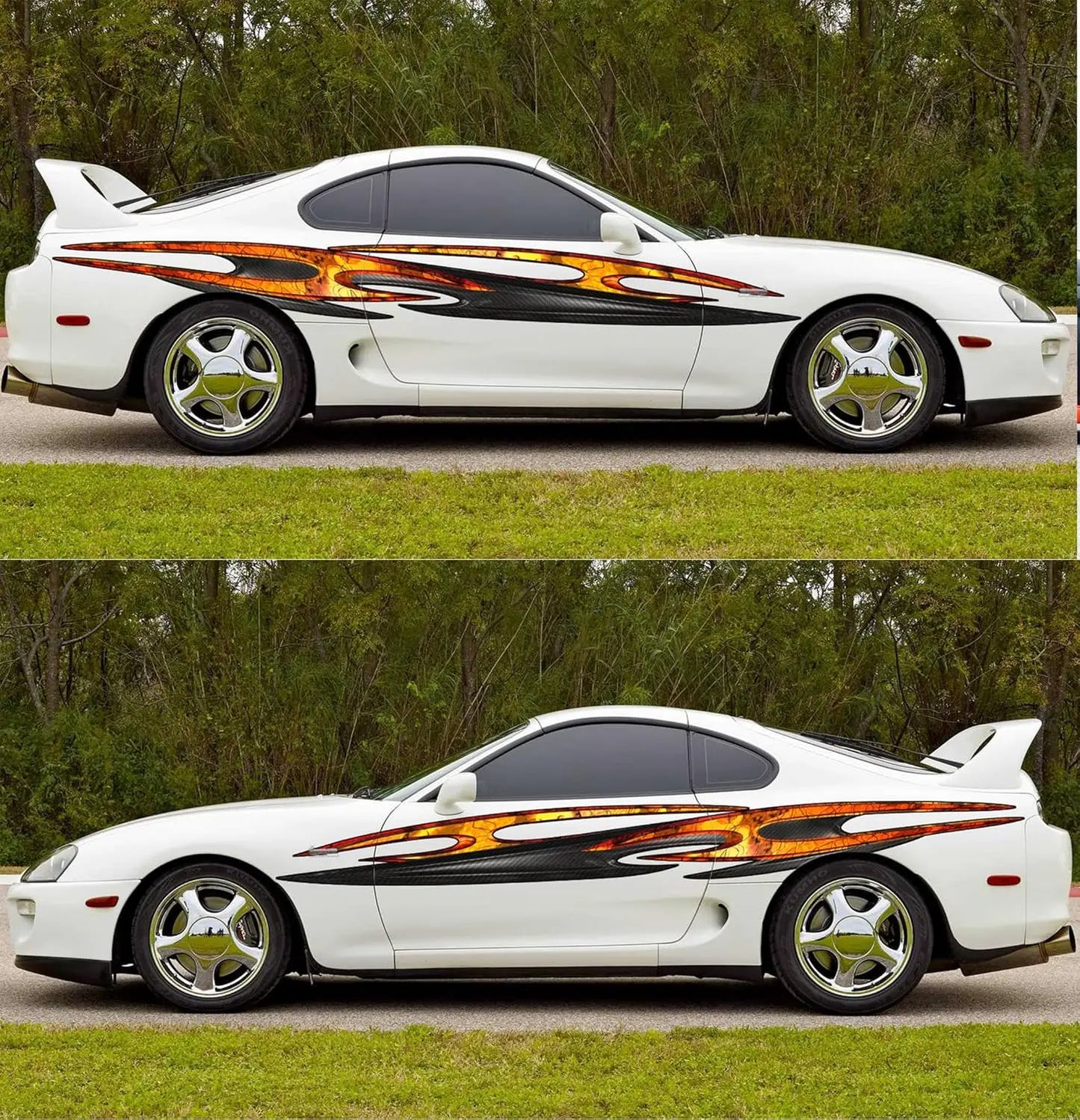 Car Wrap Design 3D Tribal Vinyl Decal Racing Stripes