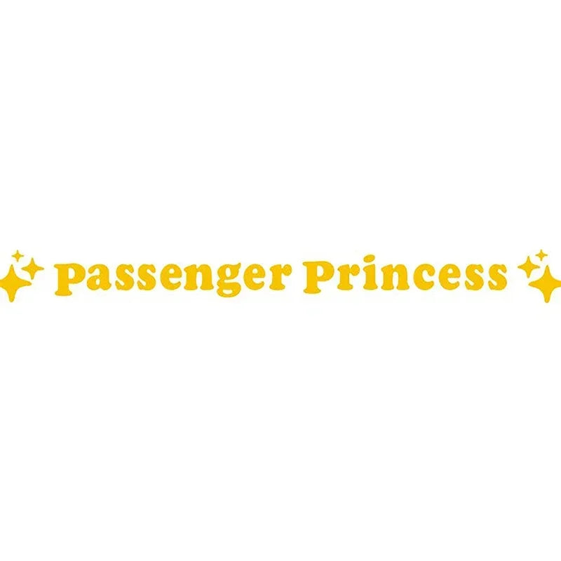 Mirror Decoration Sticker Two Piece Star Princess Rearview Mirror Vinyl Decal