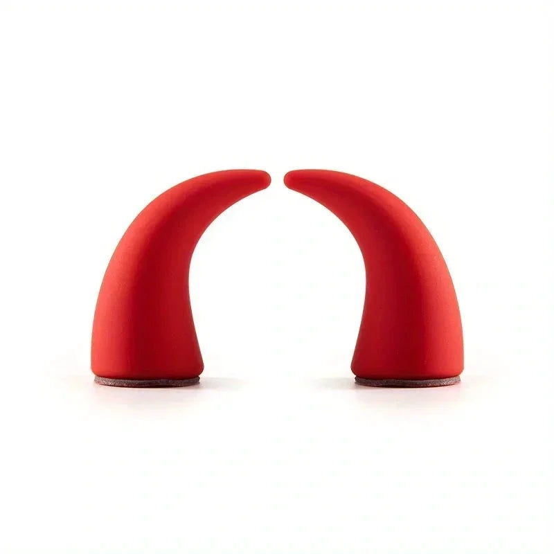 NONECN 2Pcs Car Mini Steering Wheel Devil Corner Sticker by superior interior and more