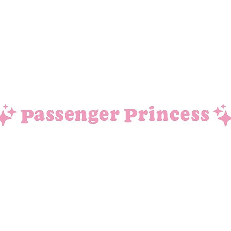 Mirror Decoration Sticker Two Piece Star Princess Rearview Mirror Vinyl Decal