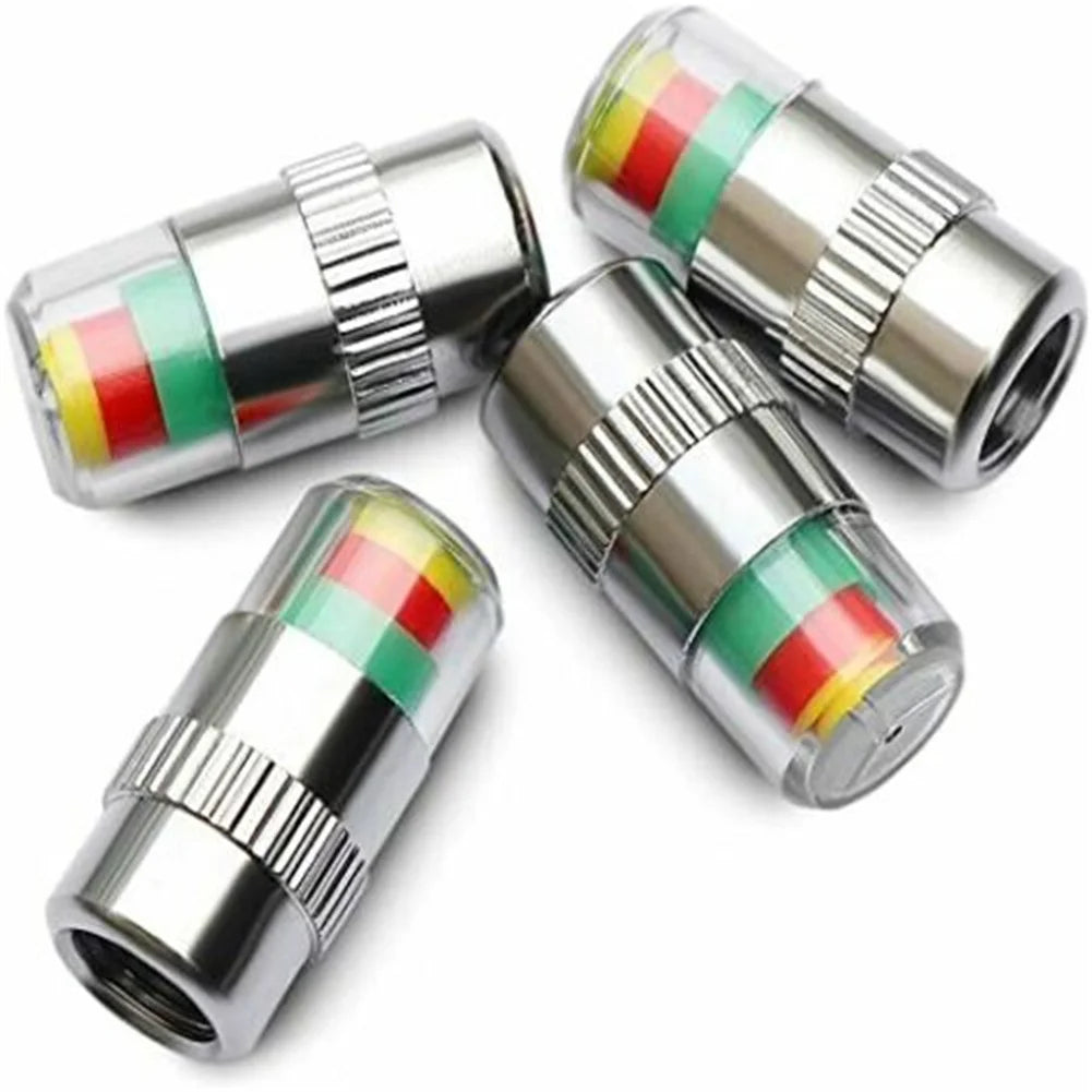 NIGHTKIST 8Pcs Tire Pressure Indicator Valve Caps For Vehicles