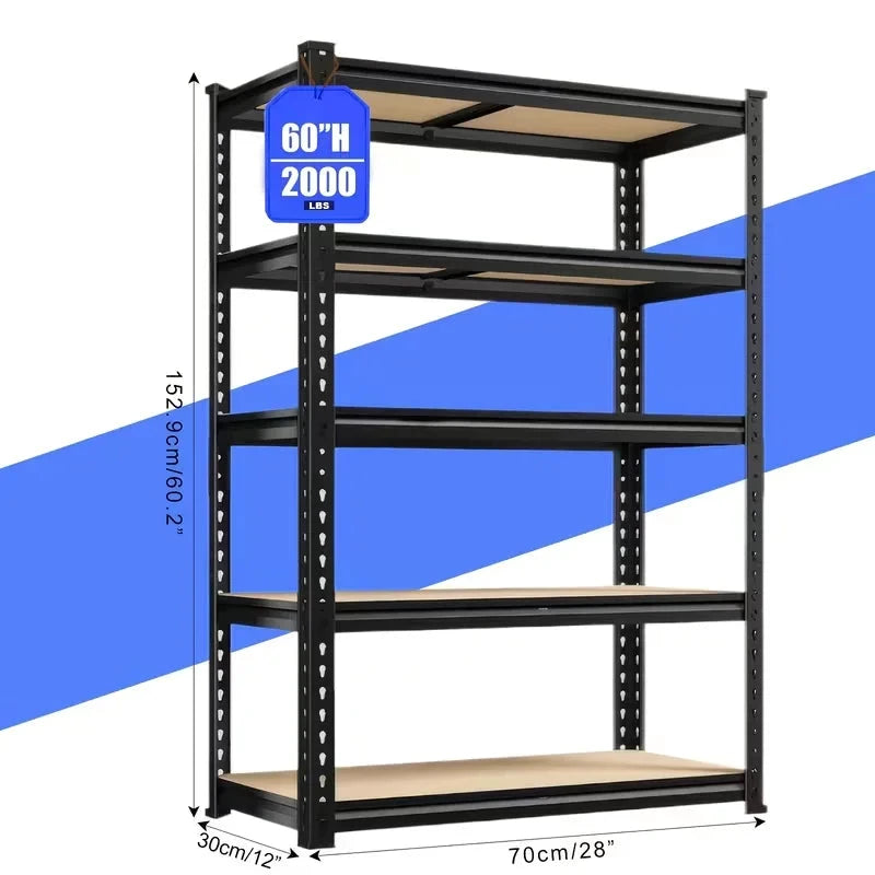Heavy Duty Garage Shelving Unit 2000 Lb Capacity Adjustable Rack by superior interior and more