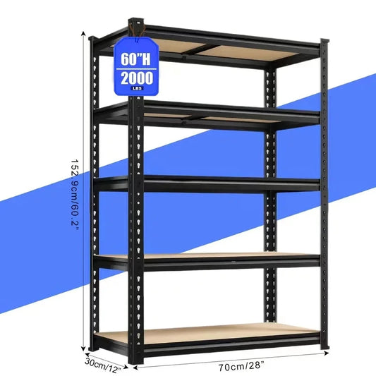 Heavy Duty Garage Shelving Unit 2000 Lb Capacity Adjustable Rack by superior interior and more