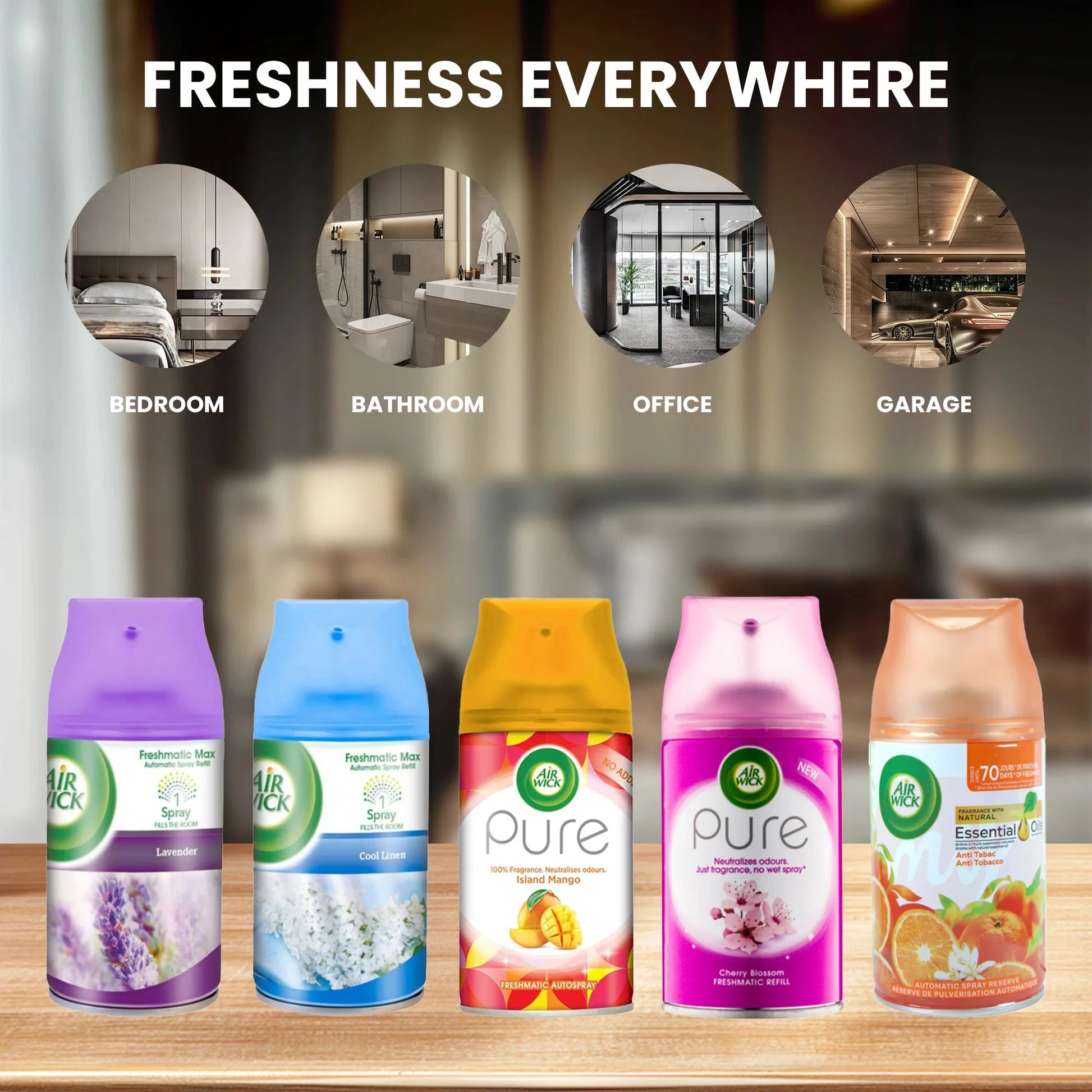 Automatic Spray Air Freshener Refill 2 Pack For Car Office by superior interior and more