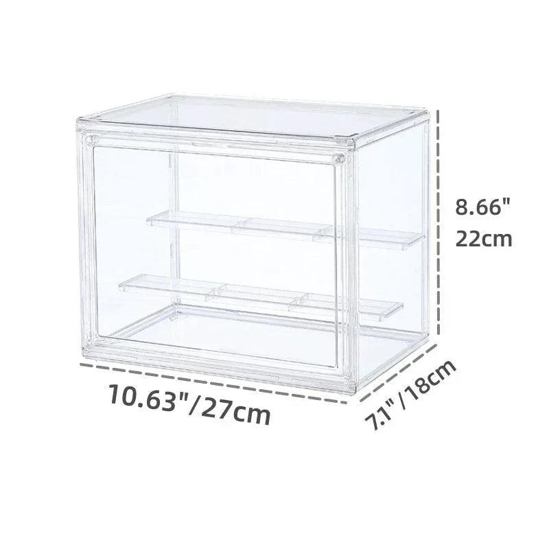 NONECN Dustproof Clear Stackable Display Box For Collectibles And Cosmetics by superior interior and more