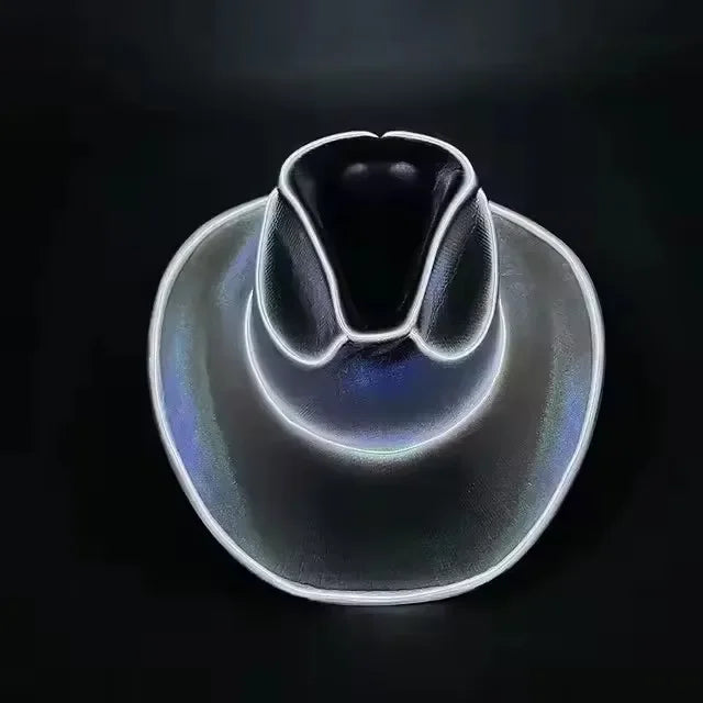 LED Light Up Cowboy Cowgirl Hat For Party Dancing Fun