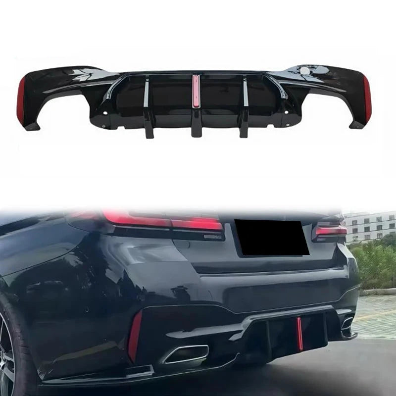 G30 G38 LED Rear Bumper Diffuser Lip Spoiler Kit M5 by superior interior and more