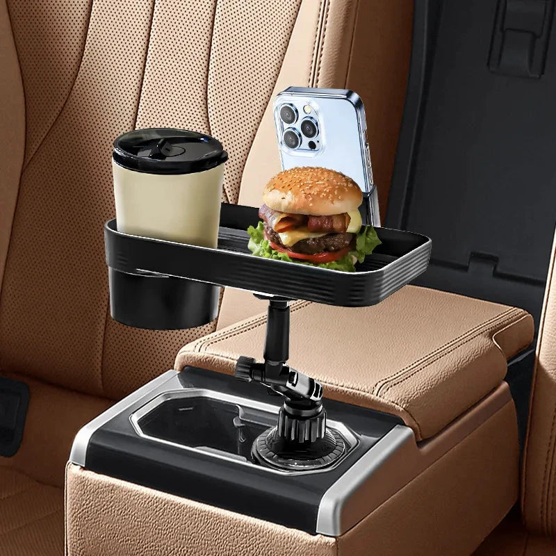 Car Cup Holder Tray 360 Degree Rotatable Table For Snacks by superior interior and more