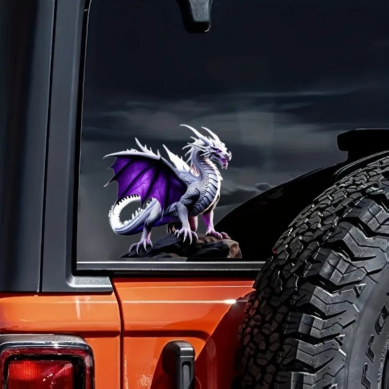 Hign-concerned Fire Dragon Vinyl Stickers for Cars, Helmets, Laptops