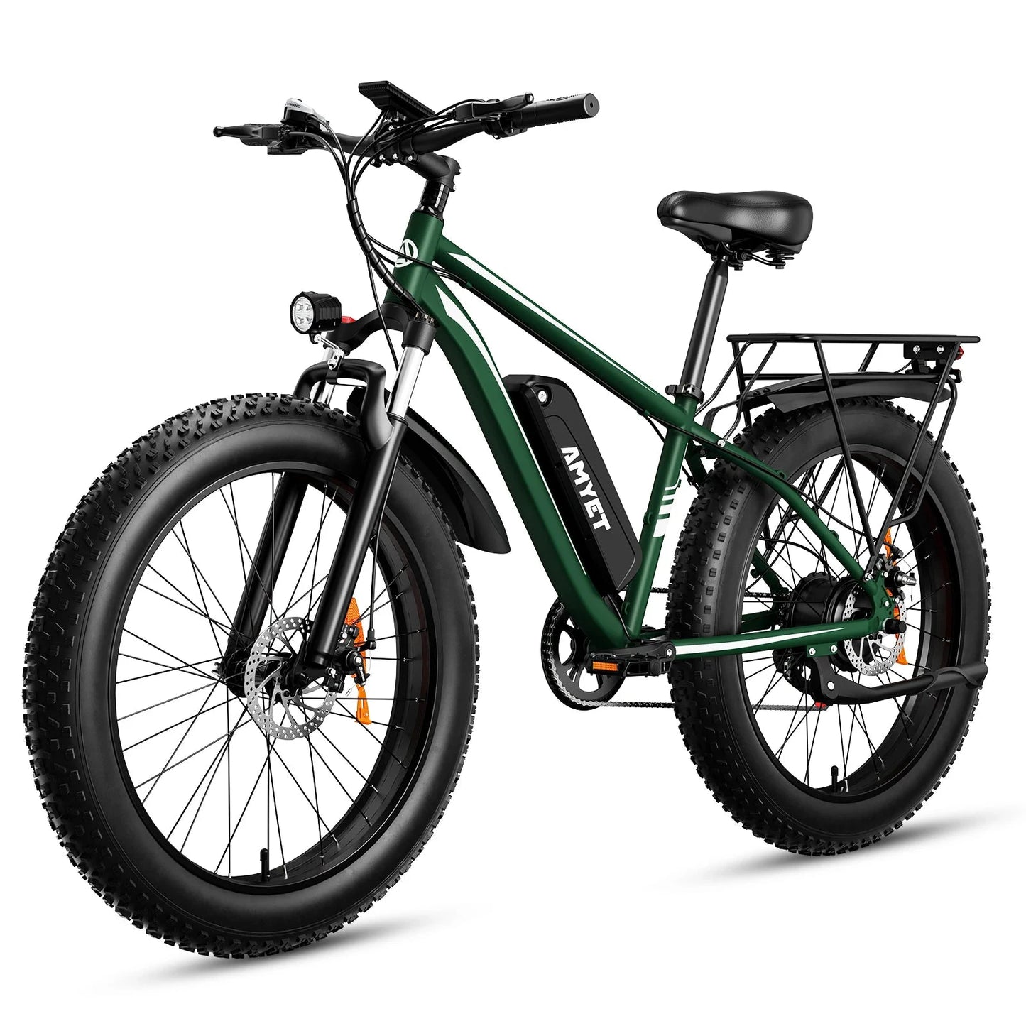 Amyet EB26 Electric Bike 1500W Peak 48V 15Ah Fat Tire Mountain by superior interior and more