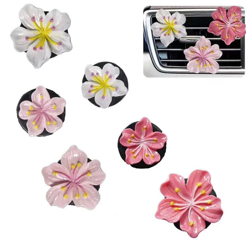 2 Pack Car Perfume Clip Flower Air Outlet Decorations by superior interior and more