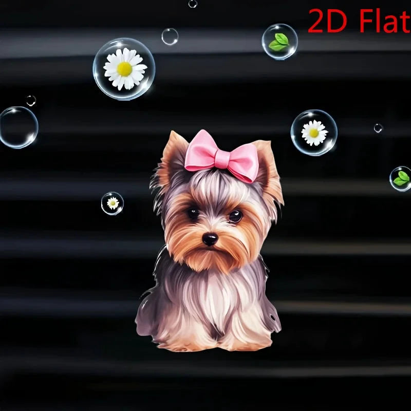 Dog Car Air Freshener With 2D Acrylic Vent Clip Dispenser by superior interior and more