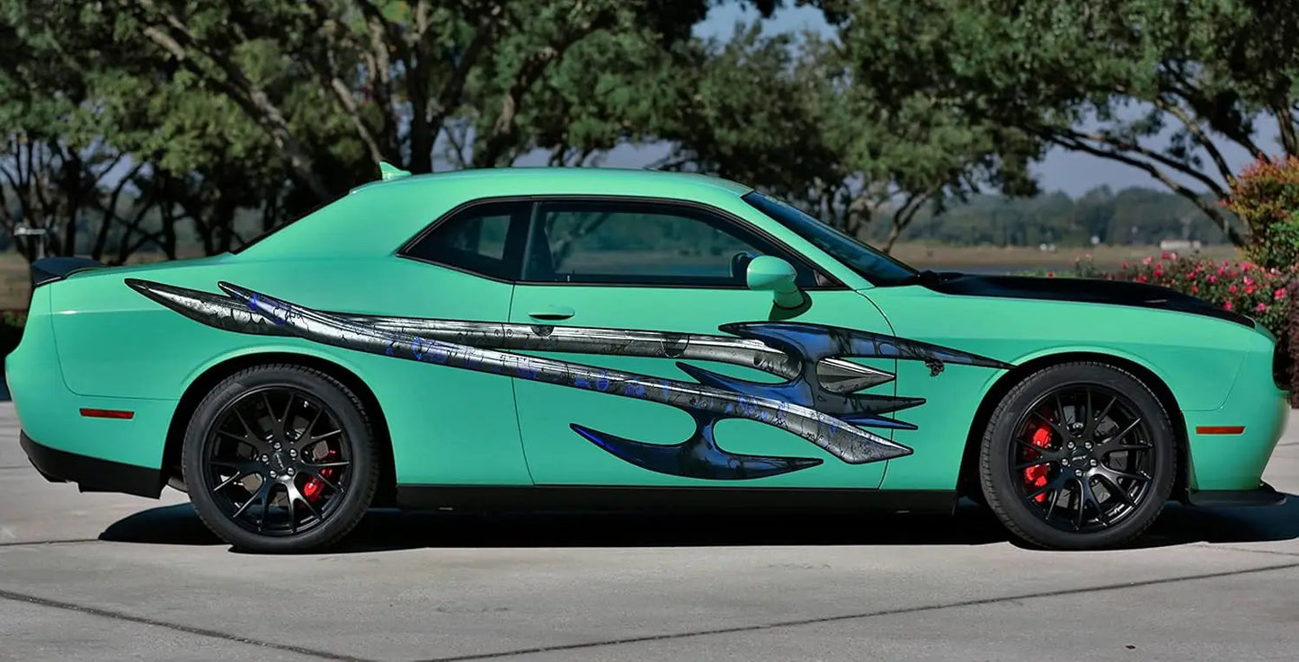 High-Con Concerned Chemical Tribal Car Side Wrap Vinyl Sticker