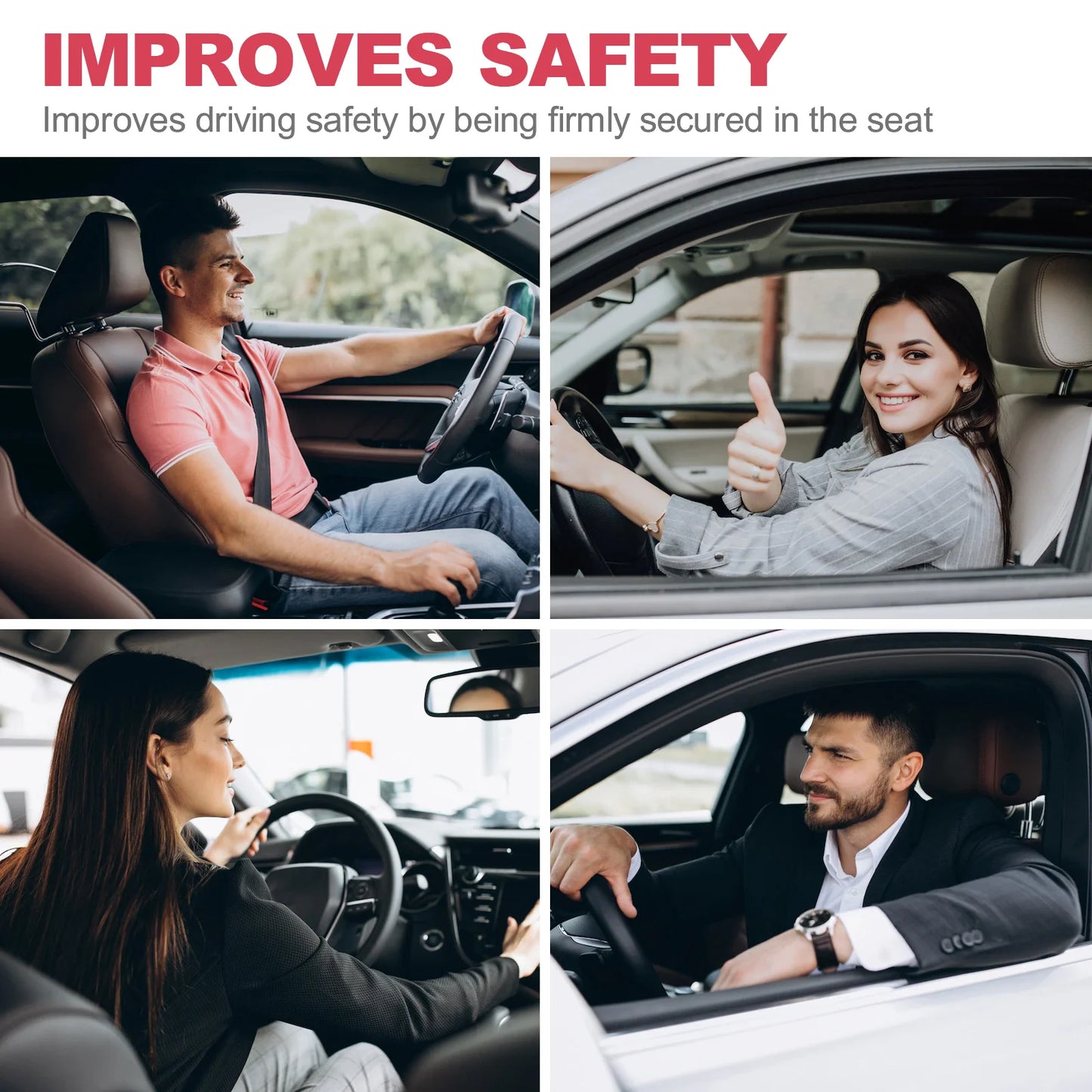 Universal 3 Point Retractable Car Seat Belt EM0027 1 Pack