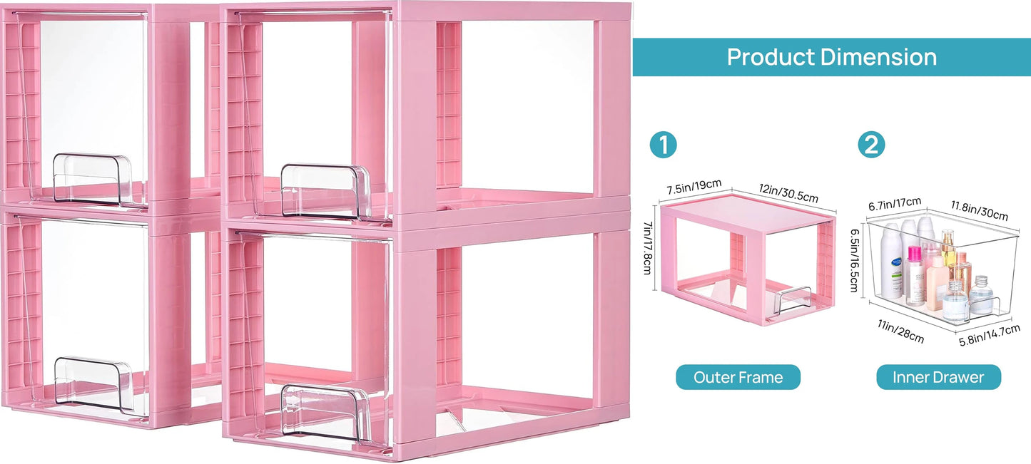 Sichuan Stackable Storage Drawers for Kitchen Cabinets and Pantry